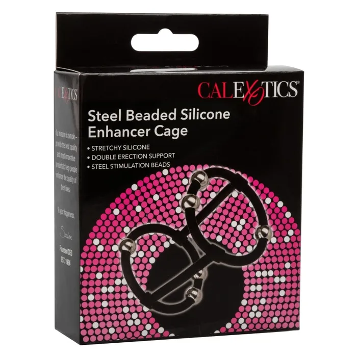Steel Beaded Silicone Enhancer Cage | Calexotics Male Sex Toys Steel Beaded Silicone Enhancer Cage | Calexotics Male Sex Toys