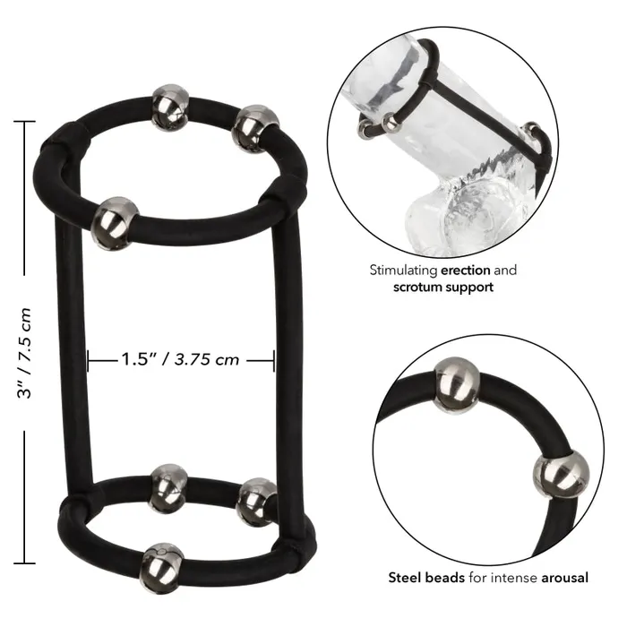 Steel Beaded Silicone Enhancer Cage | Calexotics Male Sex Toys Steel Beaded Silicone Enhancer Cage | Calexotics Male Sex Toys
