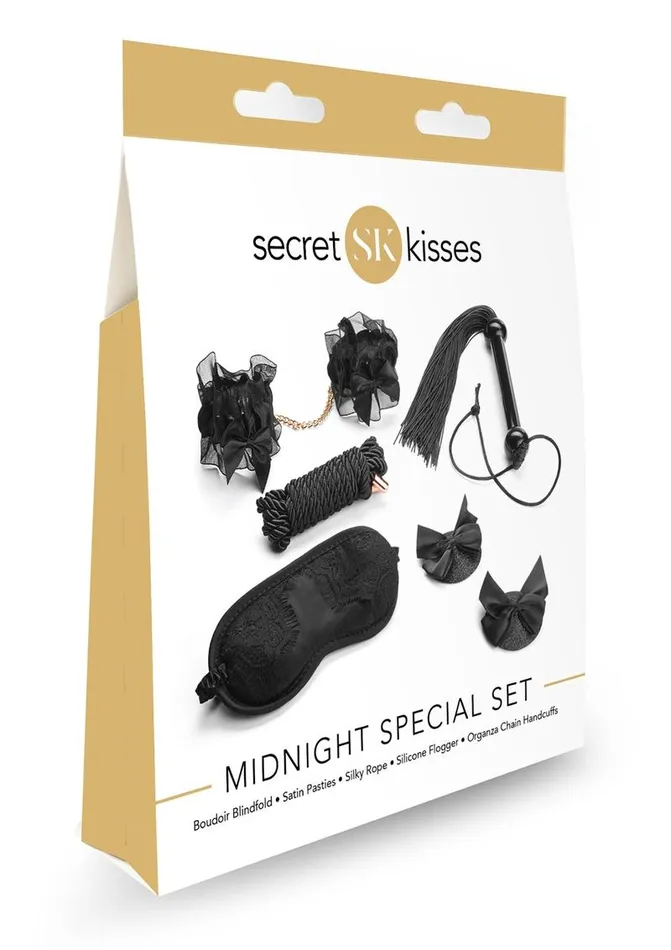 Secret Kisses Couples Secret Kisses Midnight Special Set Bondage 5 Piece Collection