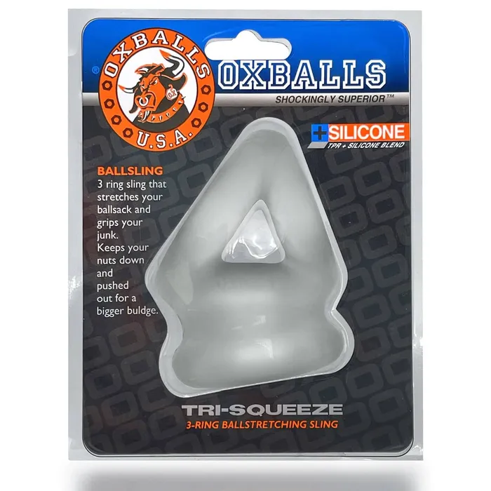 Dildos Oxballs TriSqueeze Cocksling Clear