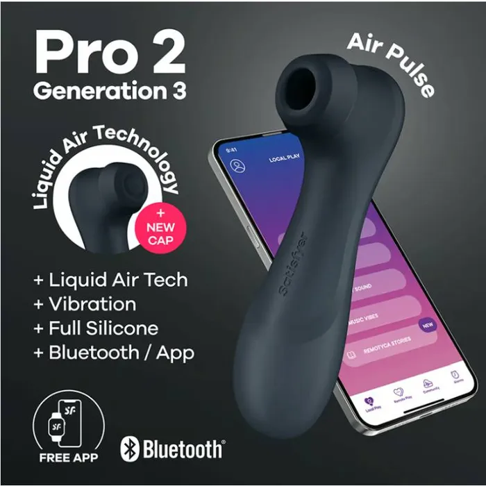 Satisfyer Vibrators Satisfyer Pro 2 Gen 3 App Control Dark Grey