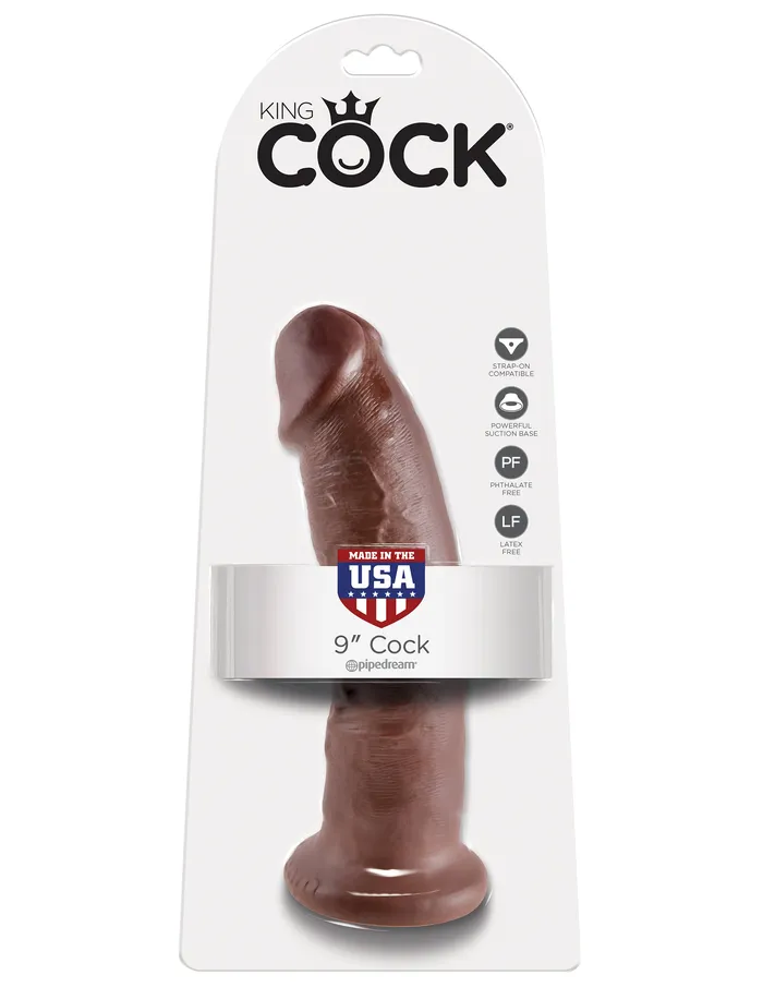 King Cock 9in Cock Brown Pipedream Products Dildos King Cock 9in Cock Brown Pipedream Products Dildos