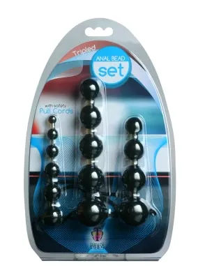 XR Brands Anal Trinity 4 Men Beaded Anal Trainer Set