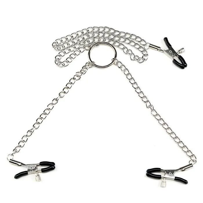 Male Sex Toys Dark Amour Adjustable Nipple Clamps and Clit Clamp Set