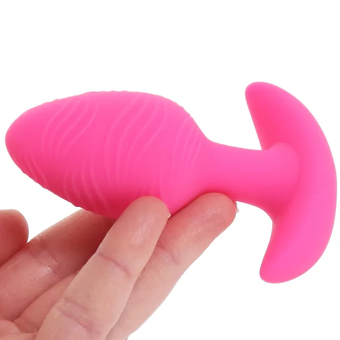 Anal CalExotics Cheeky GlowInTheDark Vibrating Butt Plug in Pink