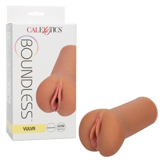 California Exotic Novelties Male Sex Toys Boundless Vulva Brown Stroker