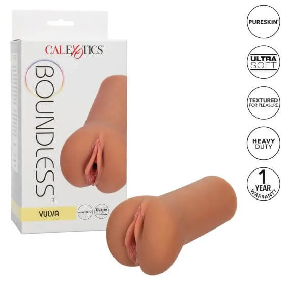 California Exotic Novelties Male Sex Toys Boundless Vulva Brown Stroker
