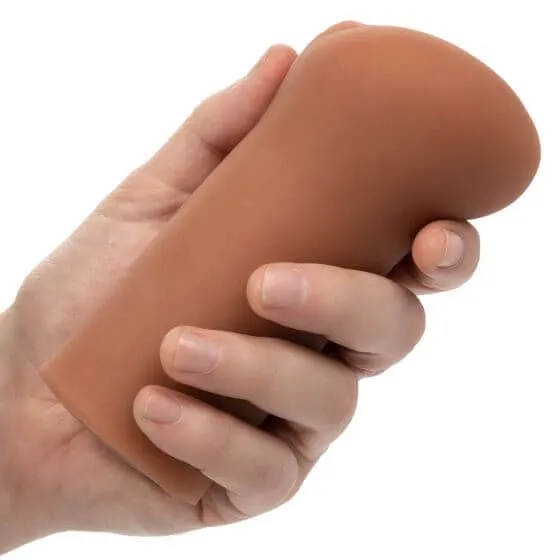 California Exotic Novelties Male Sex Toys Boundless Vulva Brown Stroker