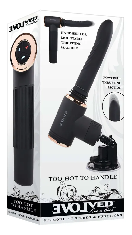 Evolved Novelties Evolved Too Hot To Handle Powerful Machine Thrusting Vibrating and Heating Function Vibrators