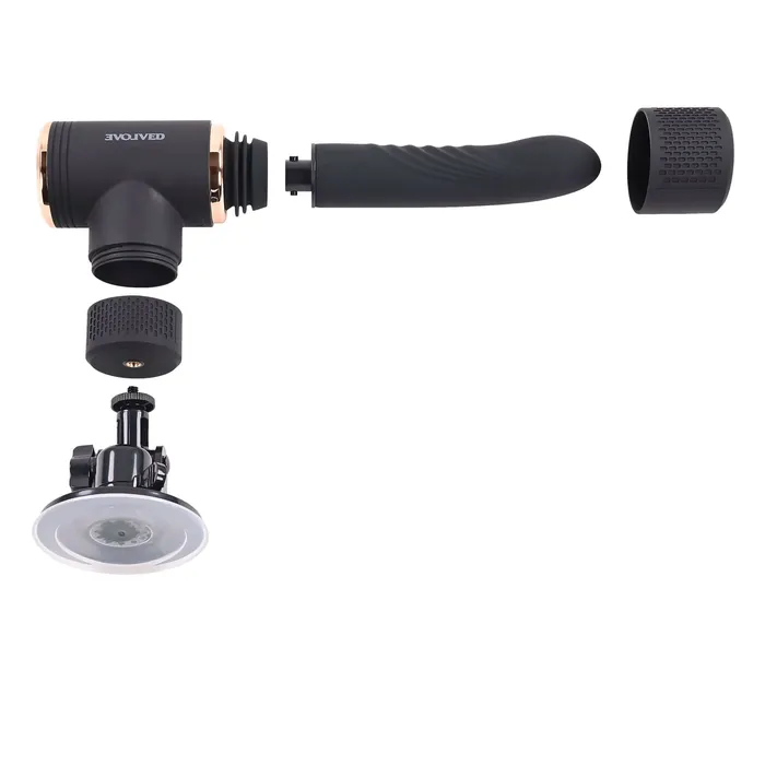 Evolved Novelties Evolved Too Hot To Handle Powerful Machine Thrusting Vibrating and Heating Function Vibrators