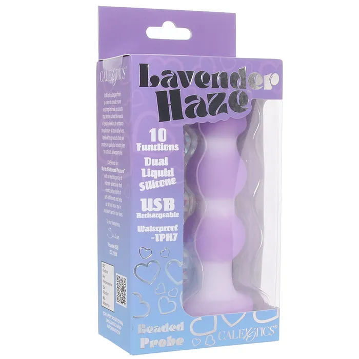 Lavender Haze Beaded Probe Vibe CalExotics Anal