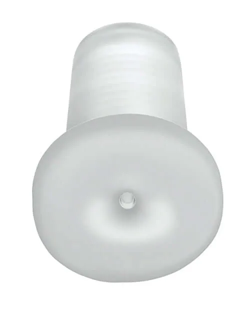 Pipedream Products Male Sex Toys PDX Extreme Wet Stroker Slide and Glide Frosted Clear Masturbator