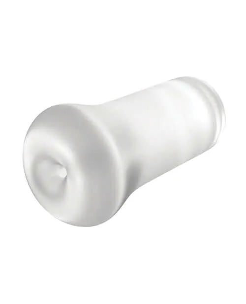 Pipedream Products Male Sex Toys PDX Extreme Wet Stroker Slide and Glide Frosted Clear Masturbator