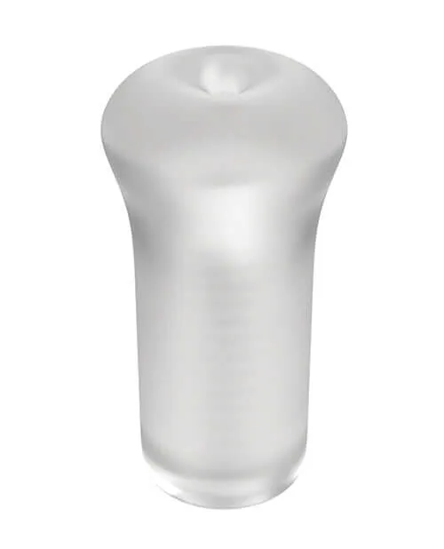 Pipedream Products Male Sex Toys PDX Extreme Wet Stroker Slide and Glide Frosted Clear Masturbator