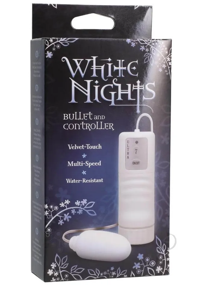Vibrators Doc Johnson Enterprises White Nights Velvet Touch Bullet Heat Up Your Nights
