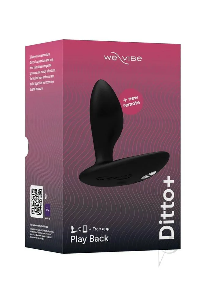 Wevibe Anal Discover Ultimate Pleasure with WeVibe Ditto Satin Black Vibrating Anal Plug Wevibe Anal Discover Ultimate Pleasure with WeVibe Ditto Satin Black Vibrating Anal Plug