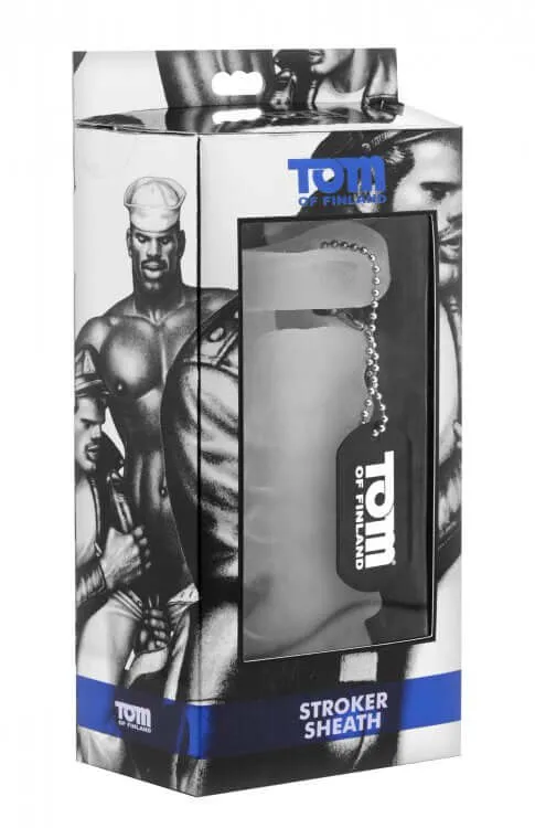 XR Brands Male Sex Toys Tom OF Finland Stroker Sheath Clear