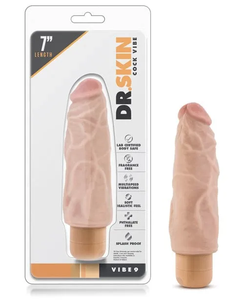 Blush Novelties Dildos Blush Dr Skin Vibe 7 Dong 9 Beige