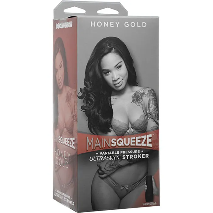 Doc Johnson Male Sex Toys Main Squeeze Honey Gold Pussy