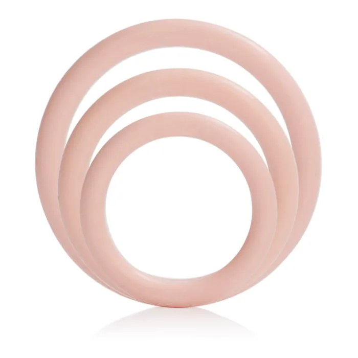 Female Sex Toys CalExotics Silicone Support Rings Ivory