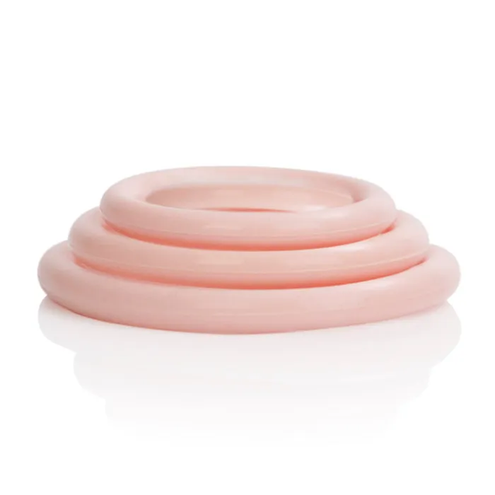 Female Sex Toys CalExotics Silicone Support Rings Ivory Female Sex Toys CalExotics Silicone Support Rings Ivory
