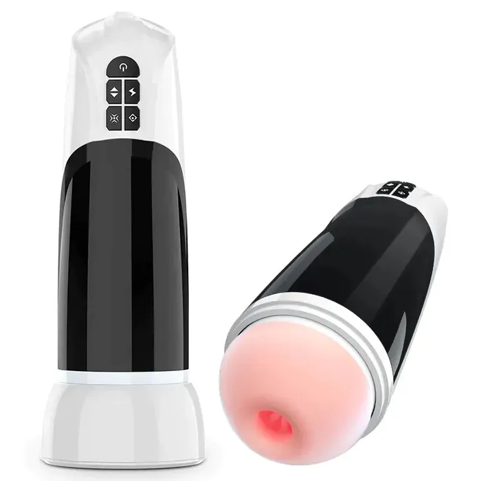 Male Sex Toys honeysx AIERLE FJB 6in1 Huge Suction Male Stroker Heating Hands Free Male Masturbator