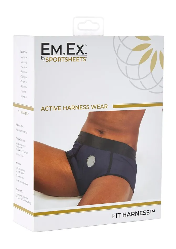 EmEx Active Harness Wear Fit Harness Boy Shorts 2x EMEX Female Sex Toys EmEx Active Harness Wear Fit Harness Boy Shorts 2x EMEX Female Sex Toys
