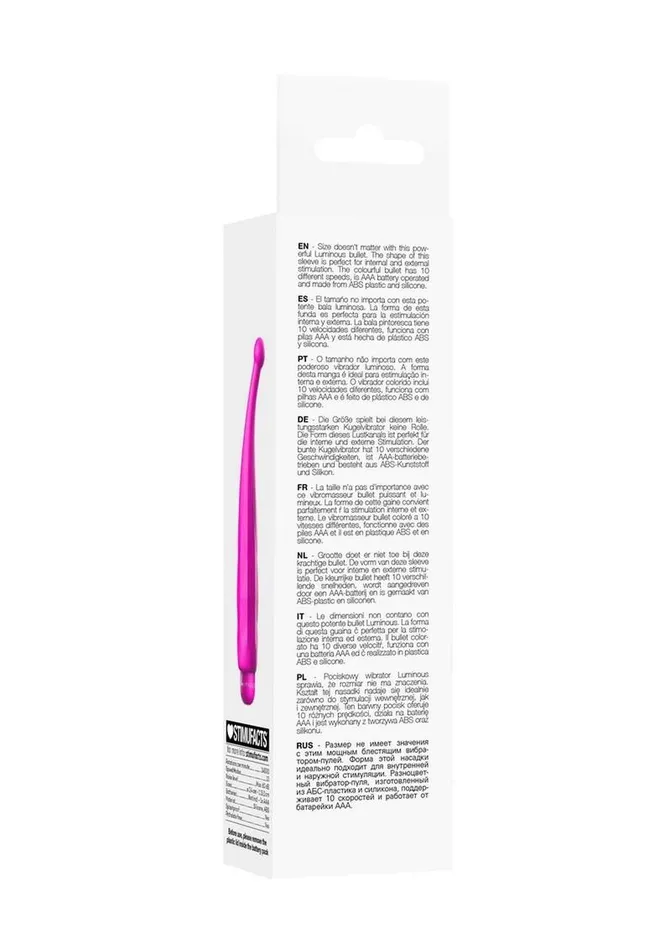 Luminous Female Sex Toys Luminous Lyra Bullet with Silicone Sleeve