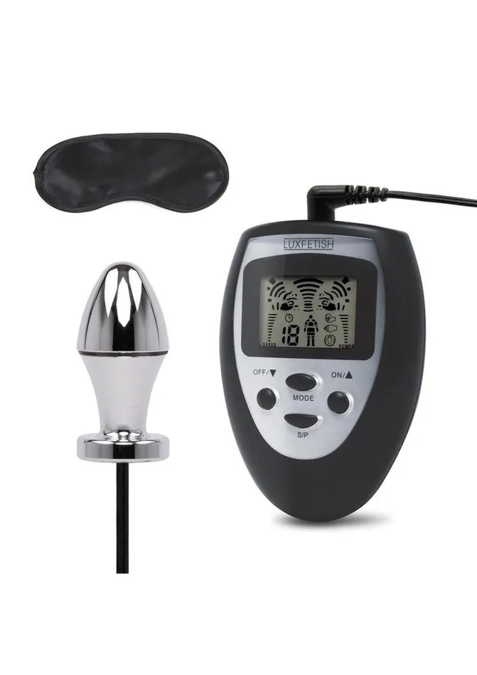 Male Sex Toys Lux Fetish Lux Fetish Electro Sex Shock Butt Plug with Remote Control