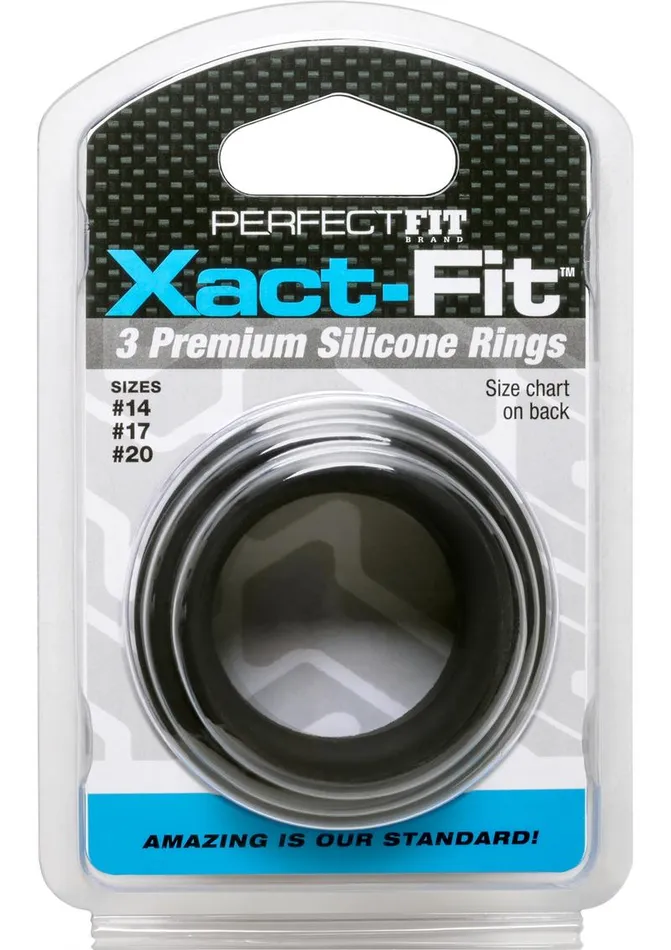 Perfect Fit XactFit Silicone Ring Kit Assorted Size Perfect Fit Anal