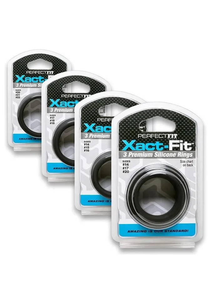 Perfect Fit XactFit Silicone Ring Kit Assorted Size Perfect Fit Anal Perfect Fit XactFit Silicone Ring Kit Assorted Size Perfect Fit Anal