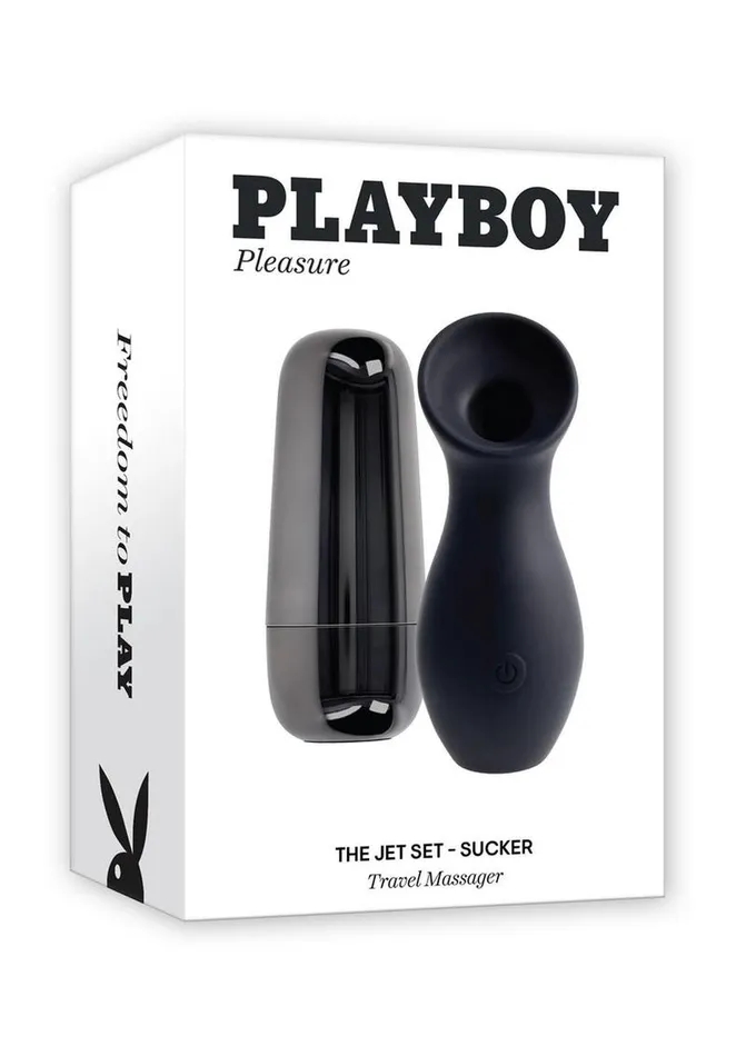 Playboy Female Sex Toys Playboy The Jet Set Sucking Rechargeable Silicone Clitoral Stimulator