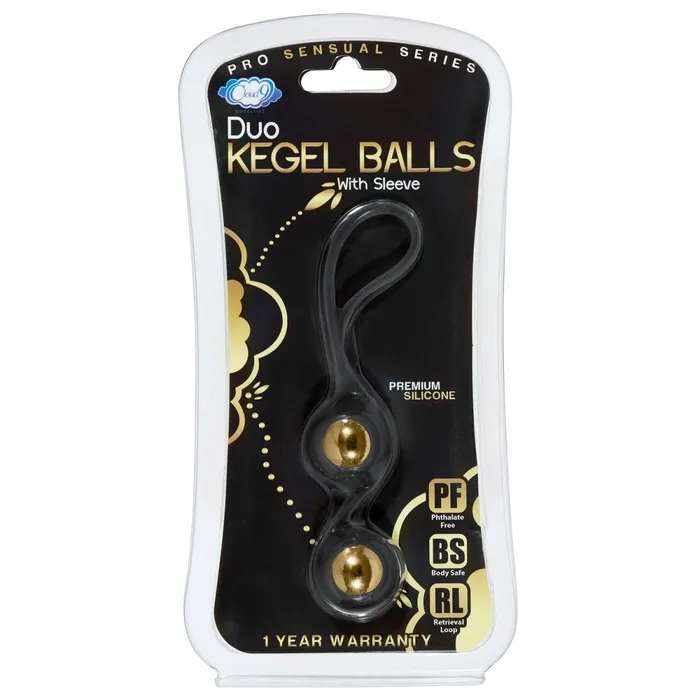 Cloud 9 Novelties Female Sex Toys Duo Kegel Balls Black Cloud 9 Novelties Female Sex Toys Duo Kegel Balls Black
