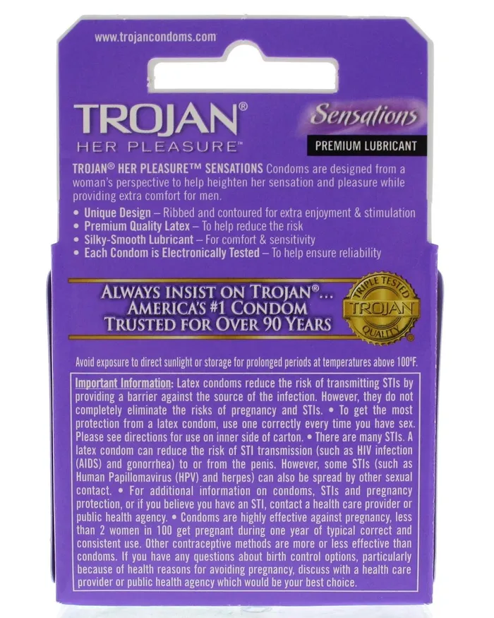Female Sex Toys Trojan Condoms Trojan Her Pleasure Sensations Lubricated Condoms 3 Pack Female Sex Toys Trojan Condoms Trojan Her Pleasure Sensations Lubricated Condoms 3 Pack