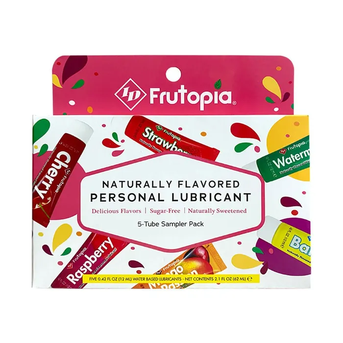 ID Lubricants Enhancers Frutopia 5Tube Sampler Pack Assorted Flavors ID Lubricants Enhancers Frutopia 5Tube Sampler Pack Assorted Flavors