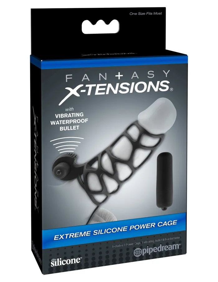 Male Sex Toys Pipedream Fantasy XTensions Extreme Silicone Power Cage Black Male Sex Toys Pipedream Fantasy XTensions Extreme Silicone Power Cage Black