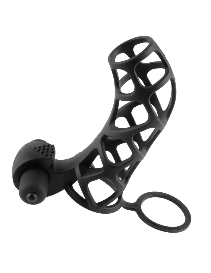 Male Sex Toys Pipedream Fantasy XTensions Extreme Silicone Power Cage Black