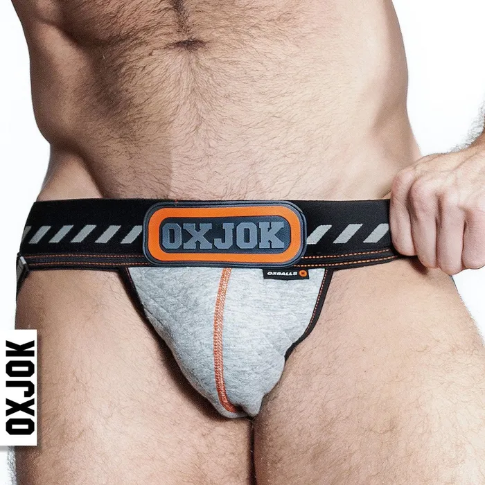 Packer Industrial Quilted Cargo Strapjock Mist Heather Large OXJok Male Sex Toys Packer Industrial Quilted Cargo Strapjock Mist Heather Large OXJok Male Sex Toys