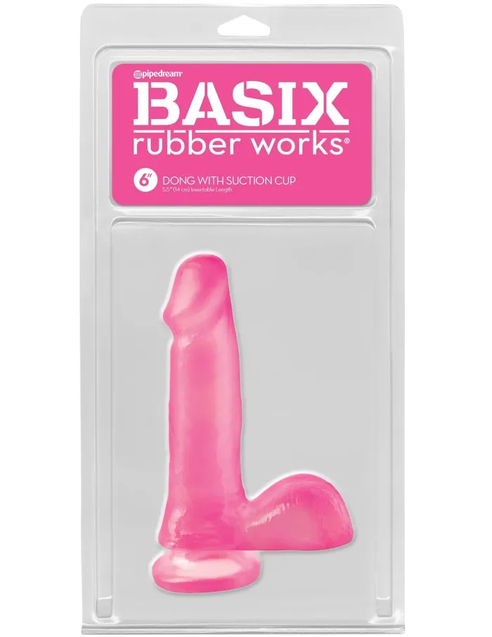 Pipedream Dildos Basix Rubber Works 6 Inch Dong With Suction Cup Pipedream Dildos Basix Rubber Works 6 Inch Dong With Suction Cup