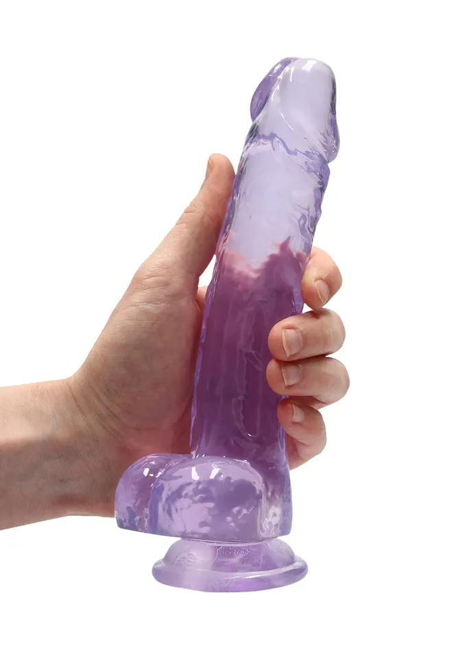 Shots RealRock Female Sex Toys 8 Inch Realistic Dildo With Balls