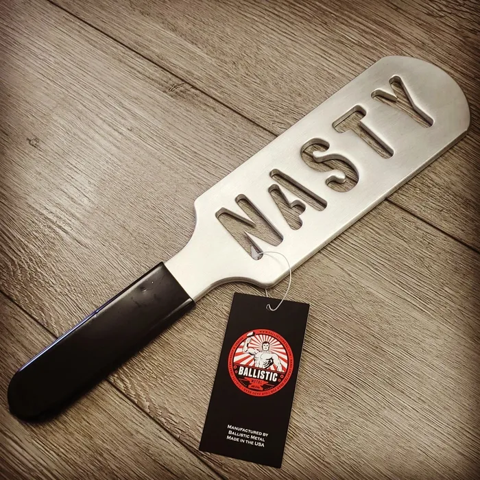 Vibrators NASTY Cutout Aluminum Paddle Impact Device Spanking Slapper Ballisticmetal Vibrators NASTY Cutout Aluminum Paddle Impact Device Spanking Slapper Ballisticmetal