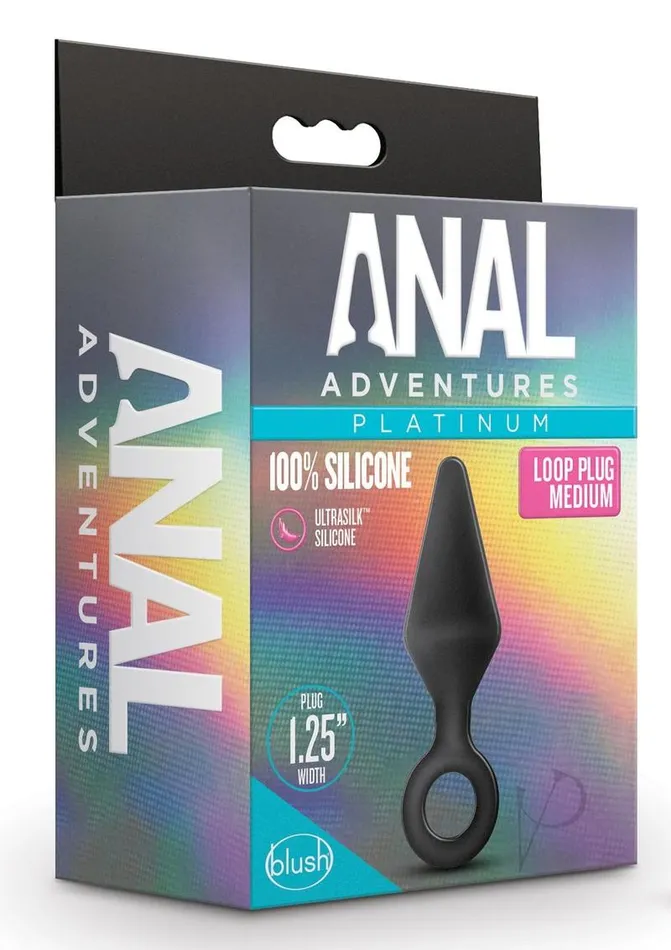 Anal Adventures Anal Anal Adventure Platinum Loop Plug Md
