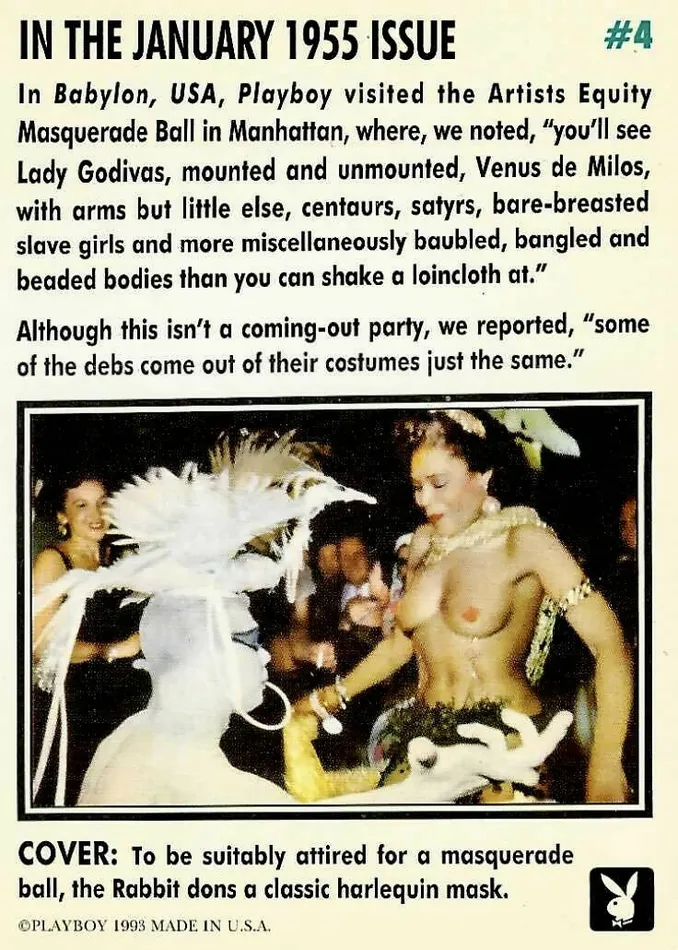 Couples Greenthunderbirds Cards Playboy January Edition 4 Playboy Cover