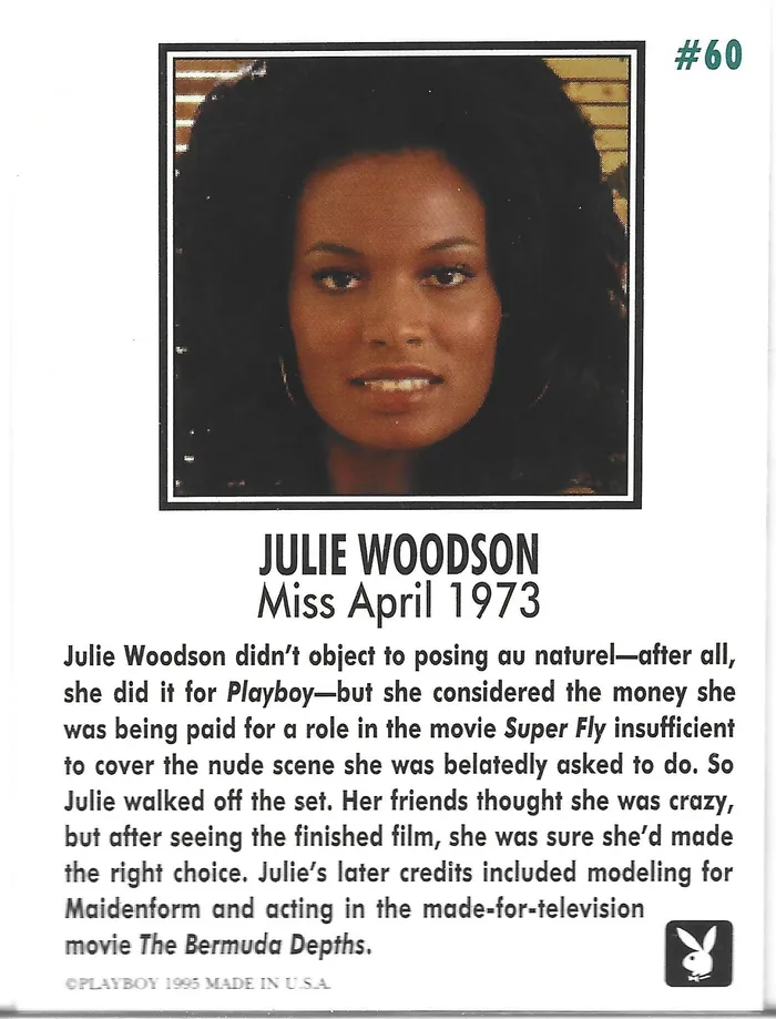 Dans Cards Playboy Centerfolds April Edition Julie Woodson Card 60 Couples Dans Cards Playboy Centerfolds April Edition Julie Woodson Card 60 Couples