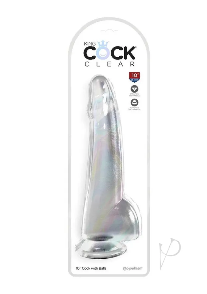 Dildos King Cock Kc 10 Cock Clear Wballs
