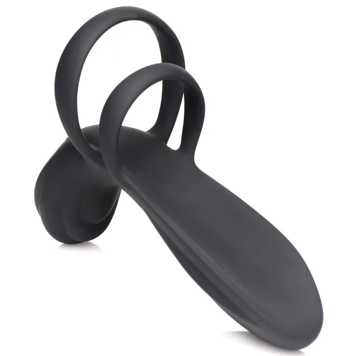 Female Sex Toys XR Brands 10x Silicone Vibrating Girth Enhancer With Remote Control