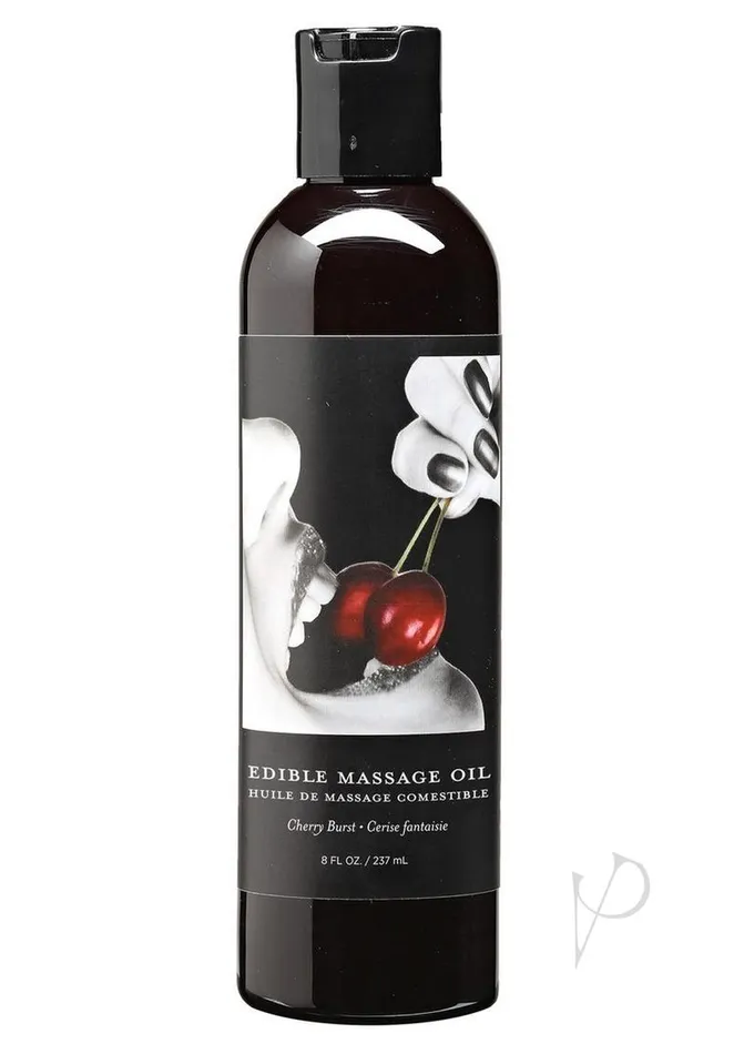 Hemp Seed Body Care Couples Edible Massage Oil Cherry 8oz