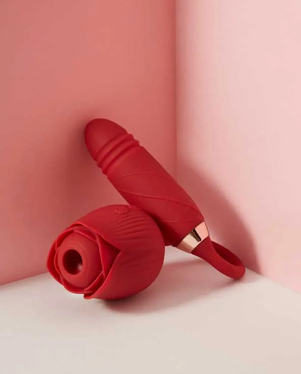 Winyi Female Sex Toys Dolce Vita Rose Clit Vibrator 3in1