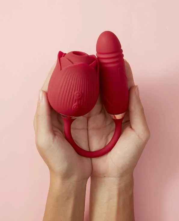 Winyi Female Sex Toys Dolce Vita Rose Clit Vibrator 3in1