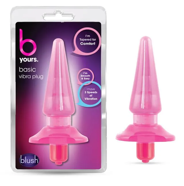 Blush B Yours Pink Basic Vibra Plug Blush Anal